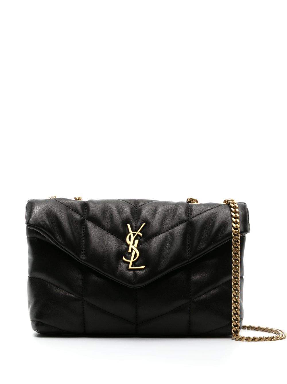 Saint Laurent Puffer Toy Mini Leather Shoulder Bag
