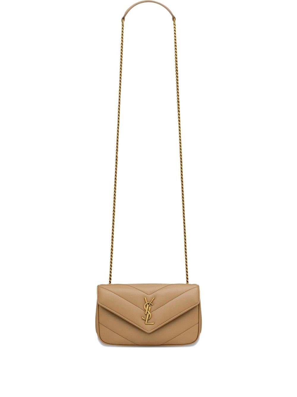 Saint Laurent Borsa A Spalla Mini Loulou In Pelle