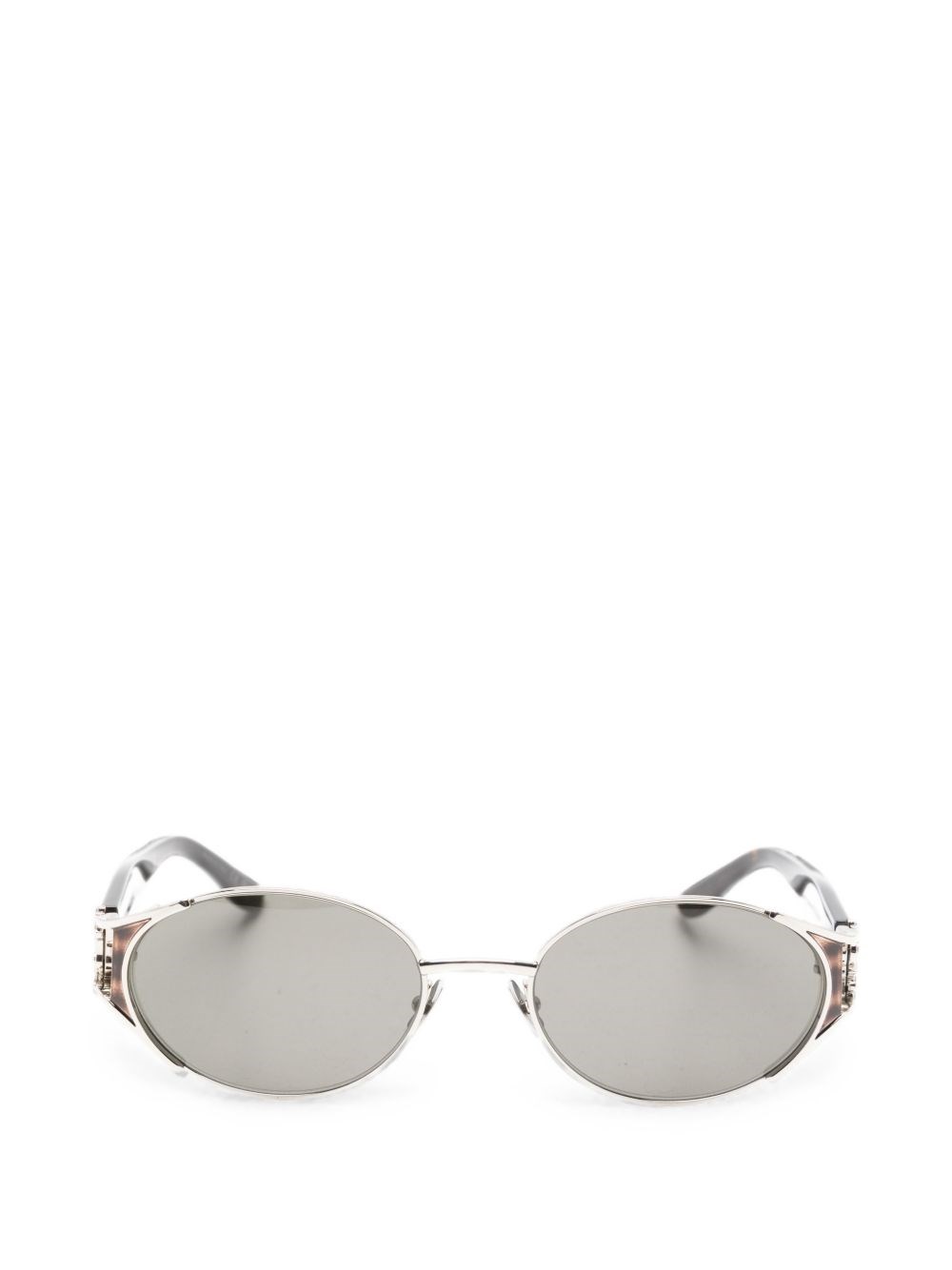 Saint Laurent Oval Sunglasses - Female - Sunglasses - Gray - 55 Mm - Accessories - Image 3