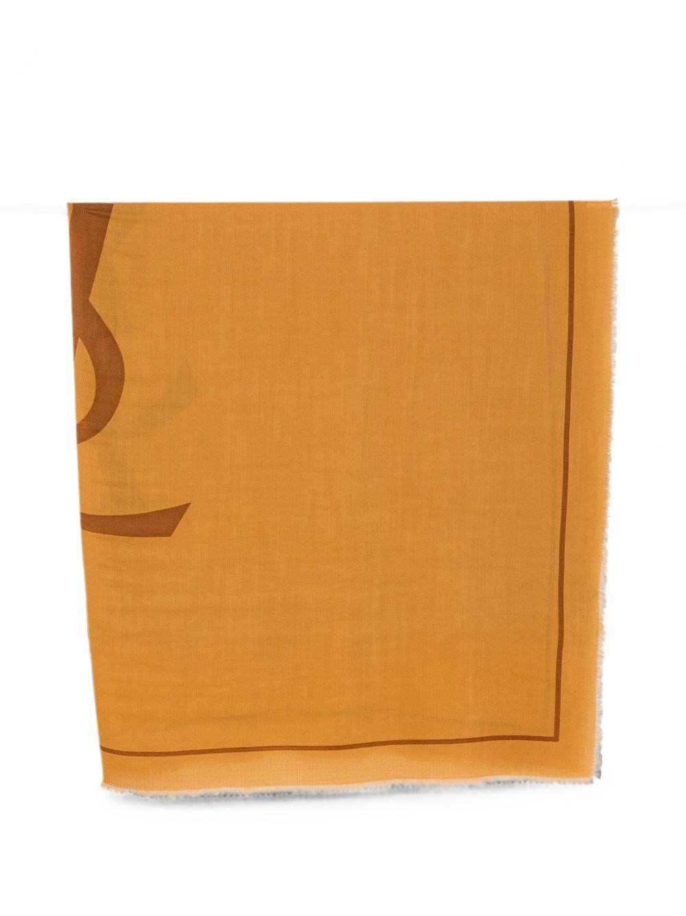 Saint Laurent Logo Wool Foulard