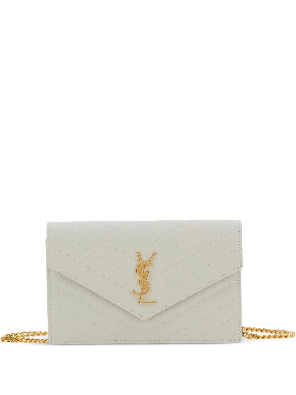 Saint Laurent Cassandre Leather Wallet On Chain
