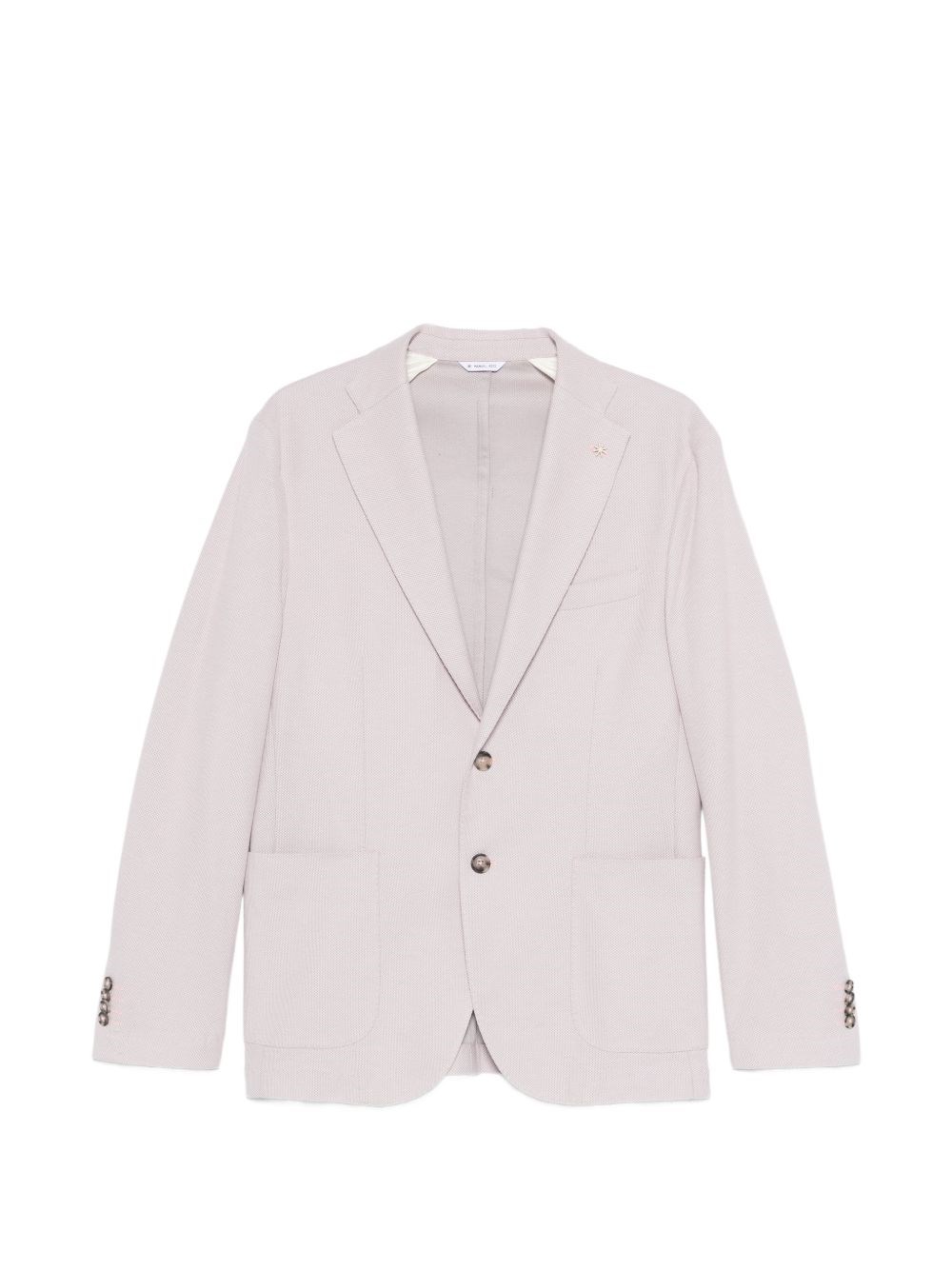 Manuel Ritz Single-breasted Cotton Jacket In Pattern