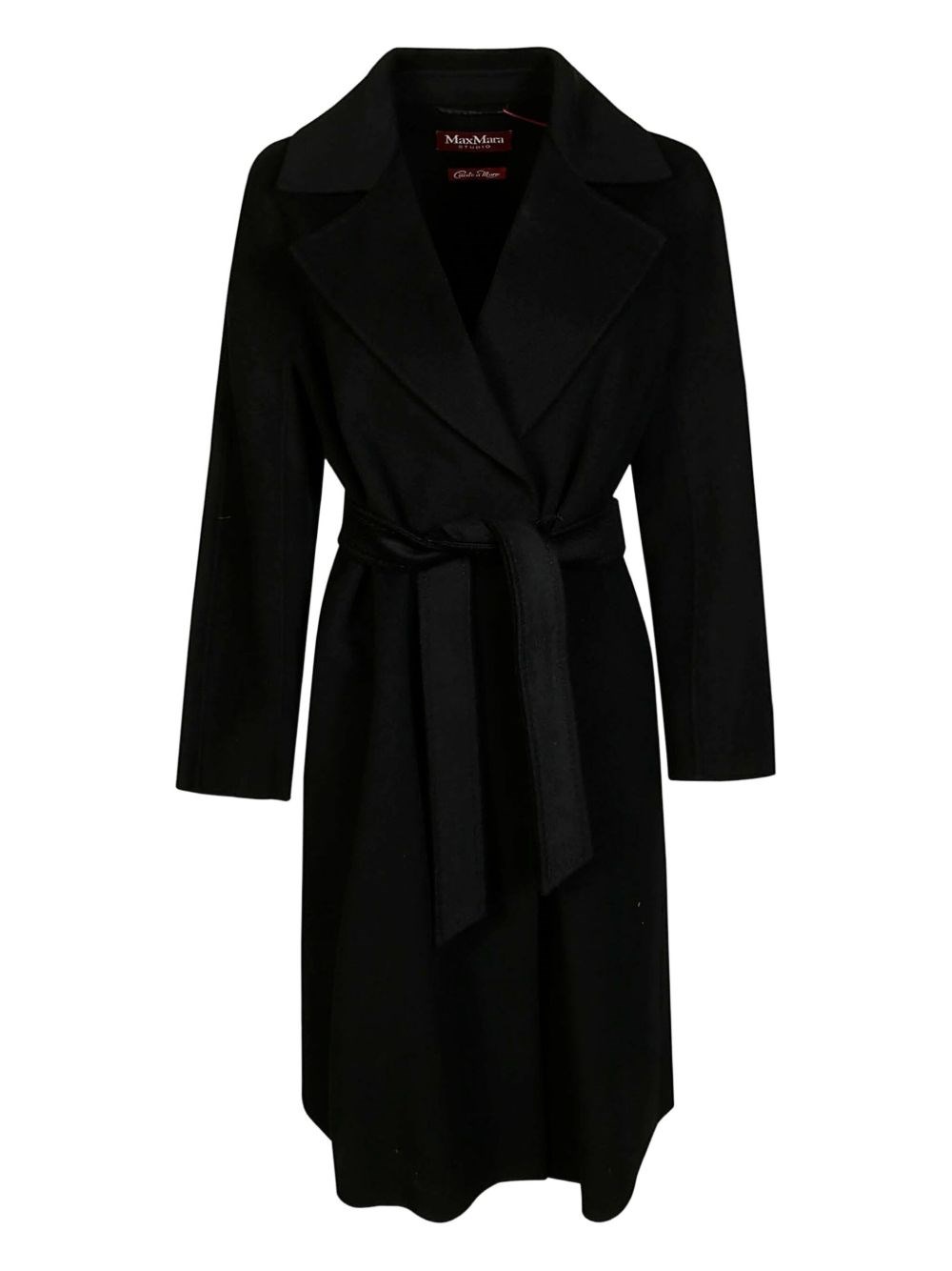 Max Mara Wool Coat In Black