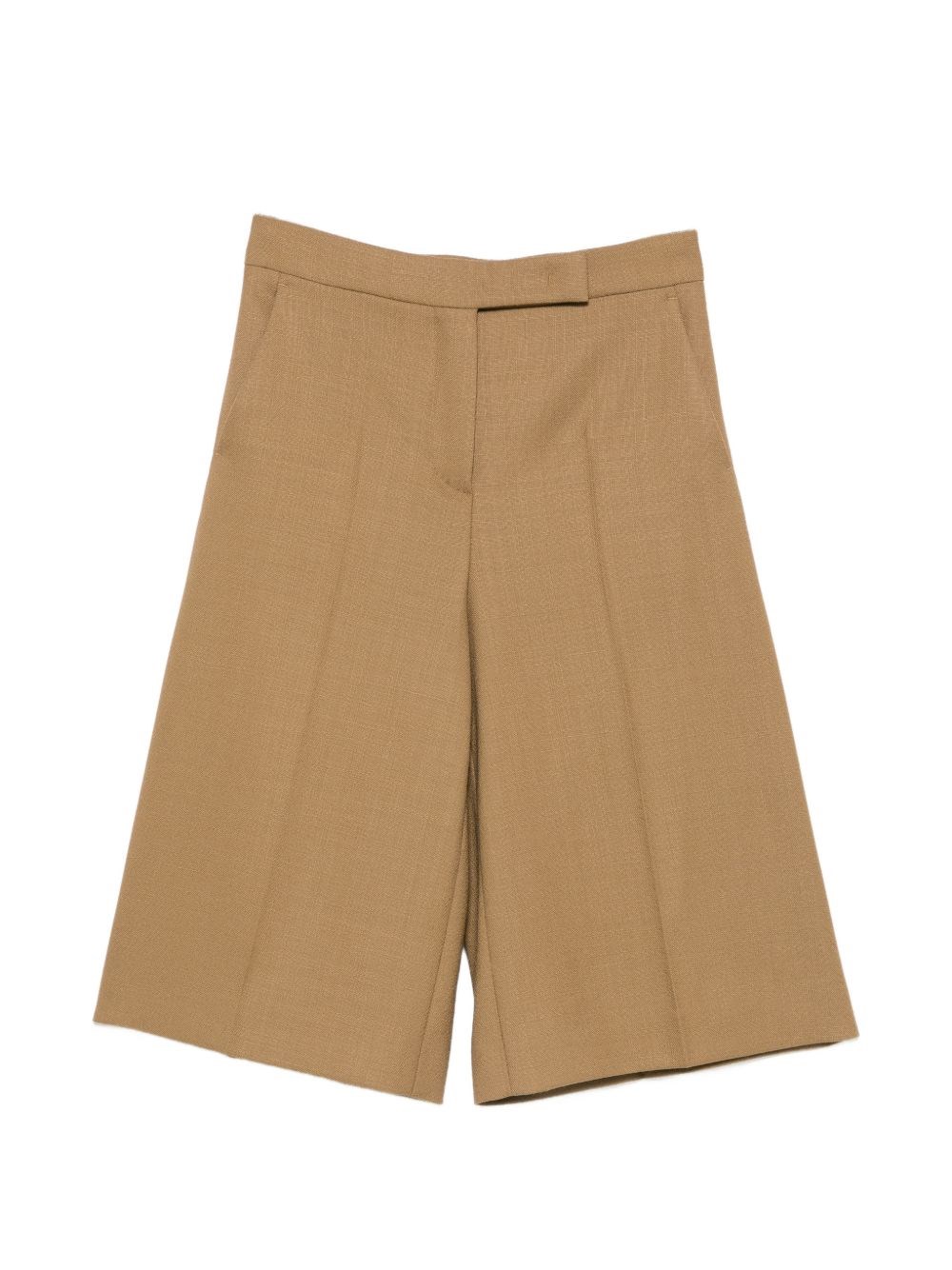 Max Mara Wool Bermuda Shorts In Sand