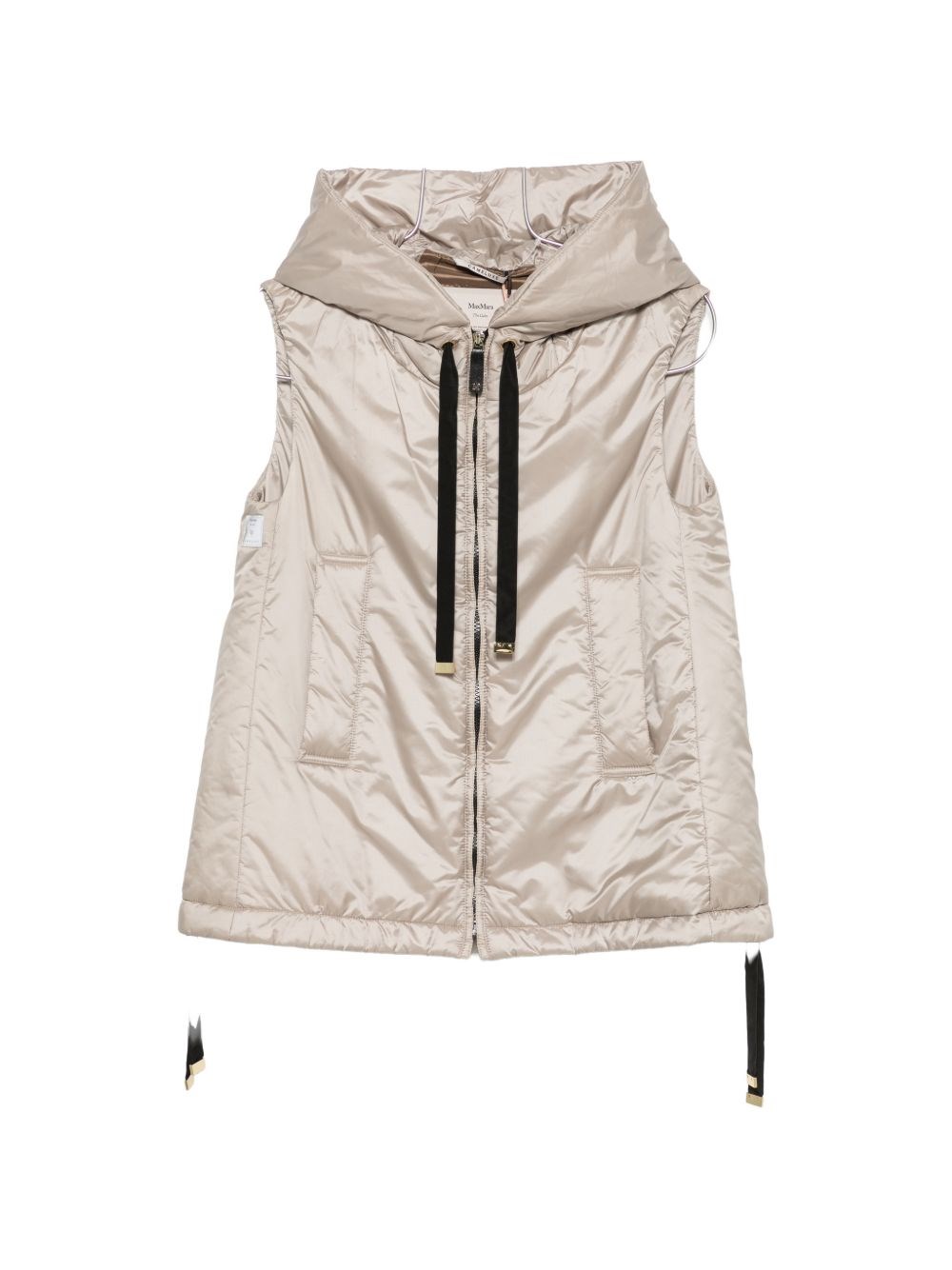 Max Mara The Cube Down Vest In Sand