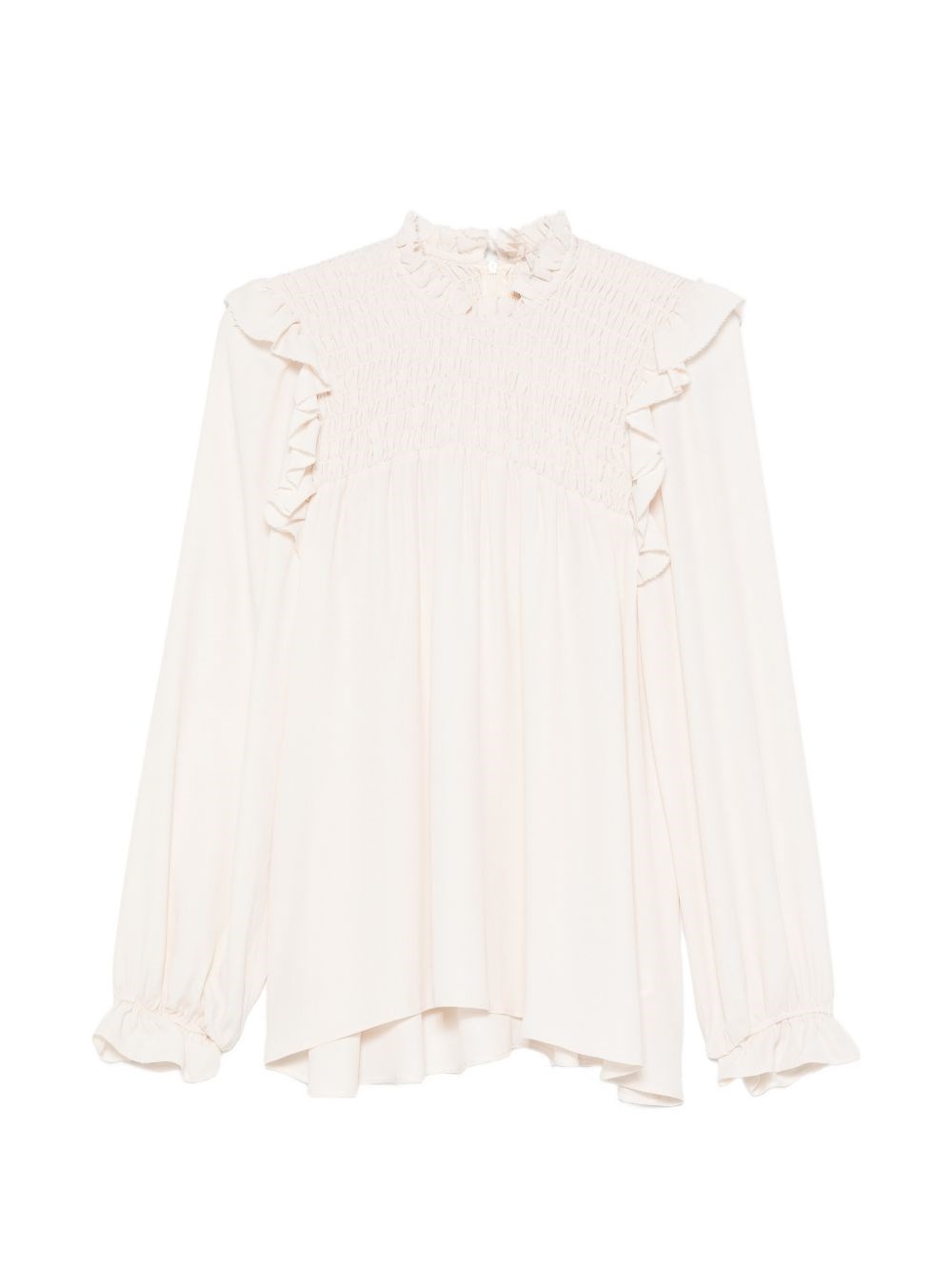 Forte Forte Silk Blend Blouse In White