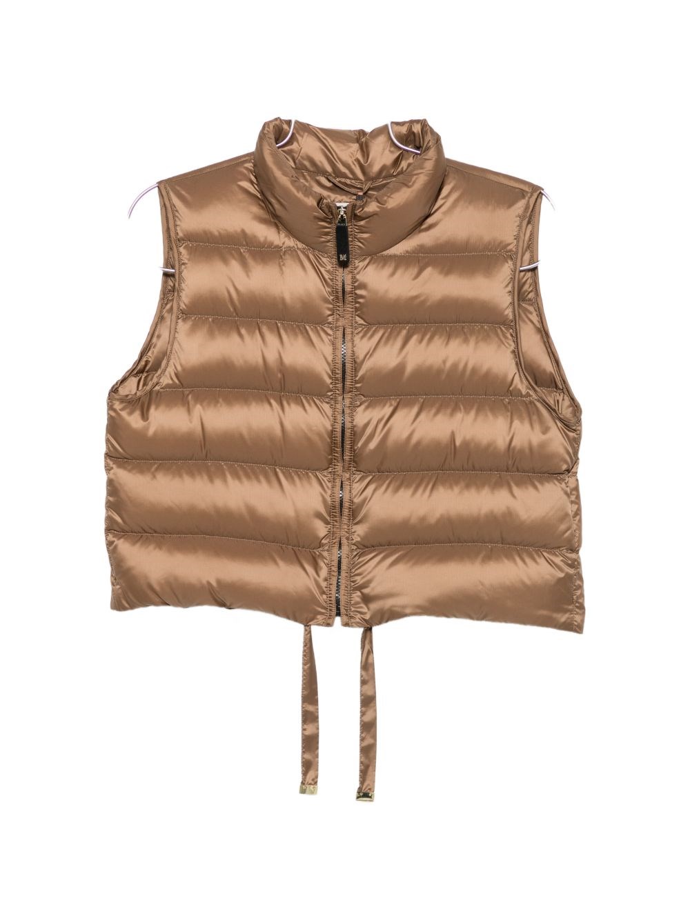 Max Mara The Cube Down Vest In Brown