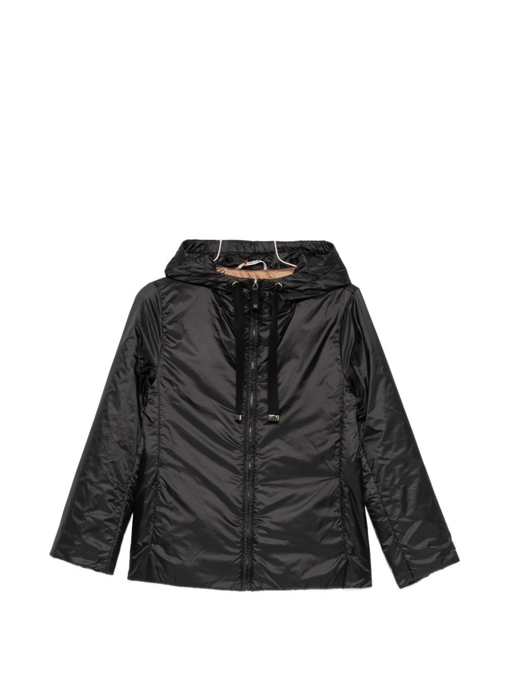 Max Mara The Cube Nylon Padded Blouson Jacket In Black