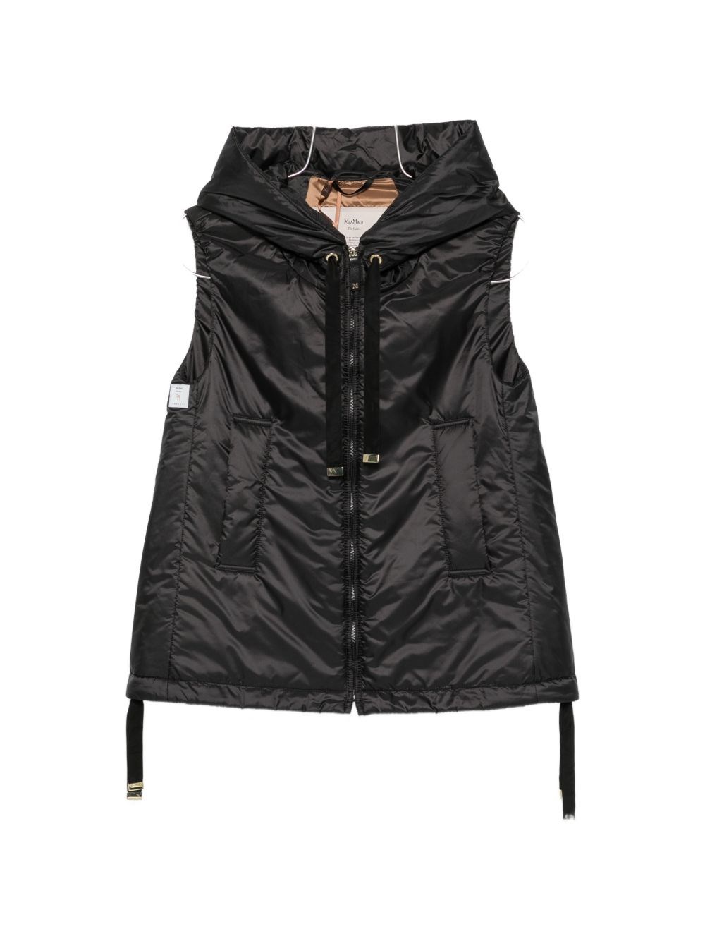 Max Mara The Cube Down Vest In Black