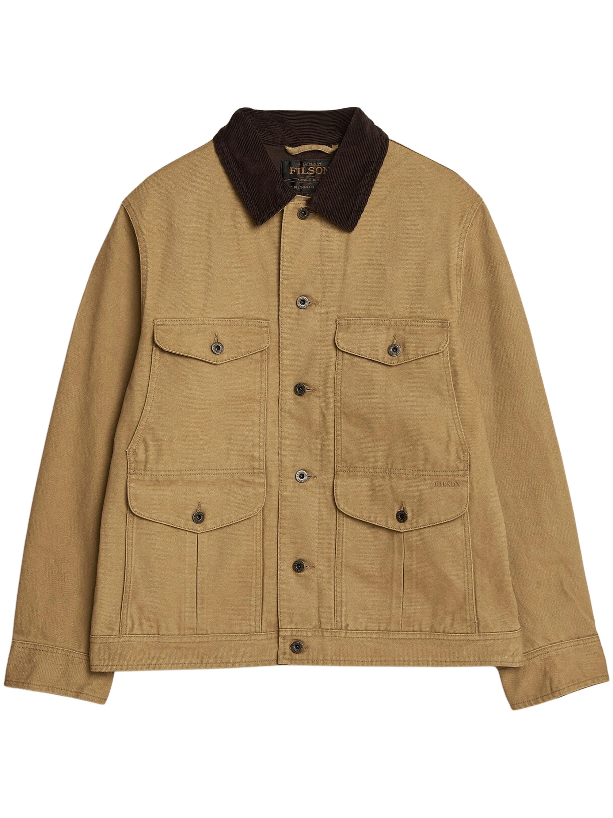 Filson Rustic Canvas Journeyman Canvas Jacket Antique Bronze Filson