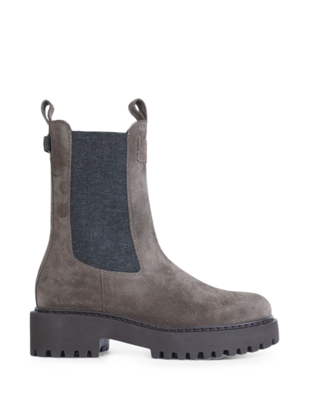 Brunello Cucinelli Suede Leather Ankle Boots