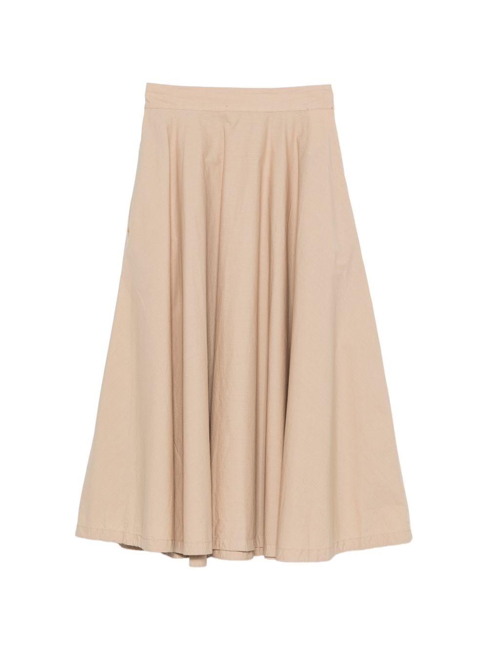 White Sand Cotton Long Skirt In Grey