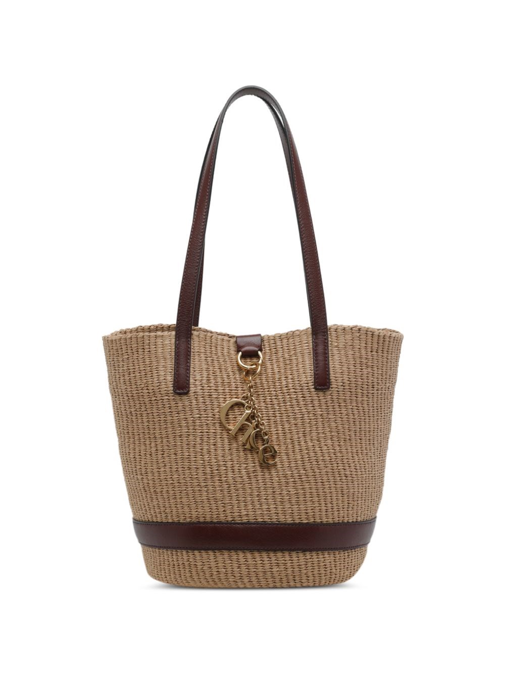Chloé Chloé Charms Rafia Basket Bag