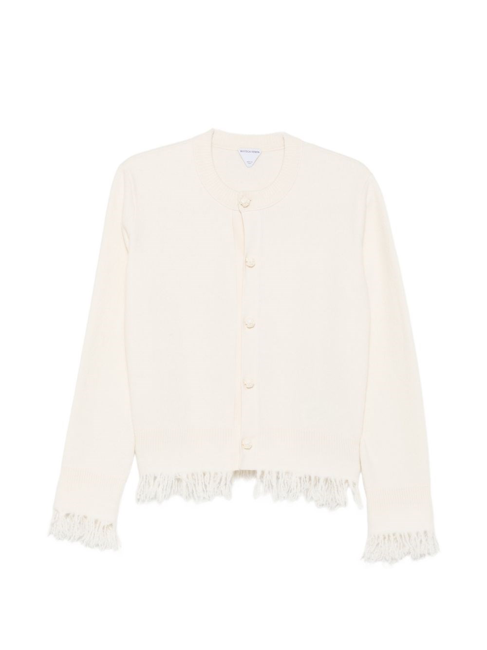 Bottega Veneta Wool Fringed Cardigan