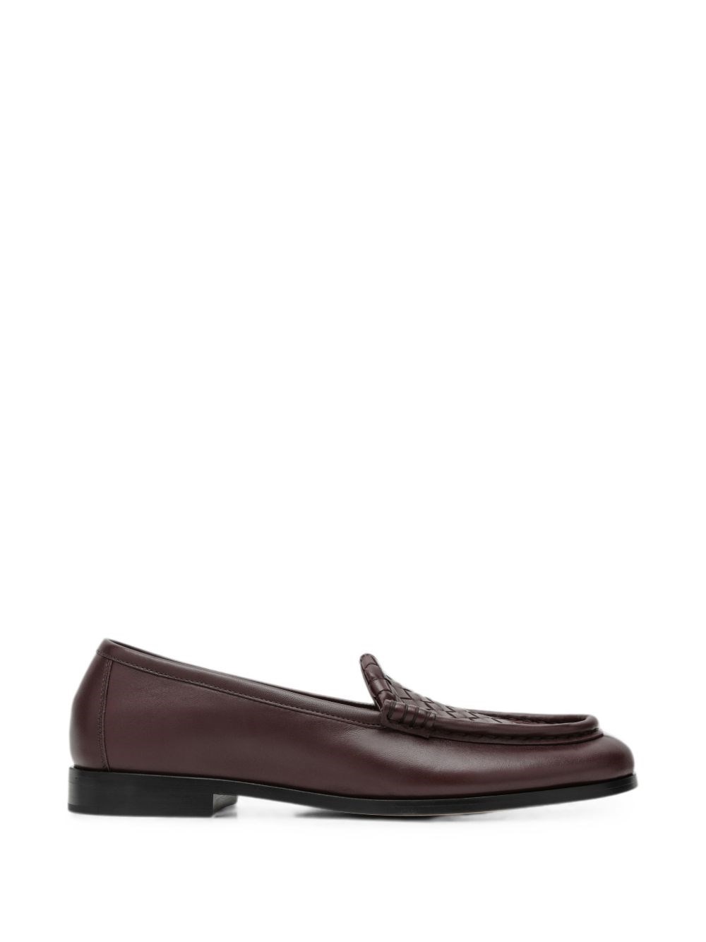 Loafers Silenzio in lambskin, deep mahogany