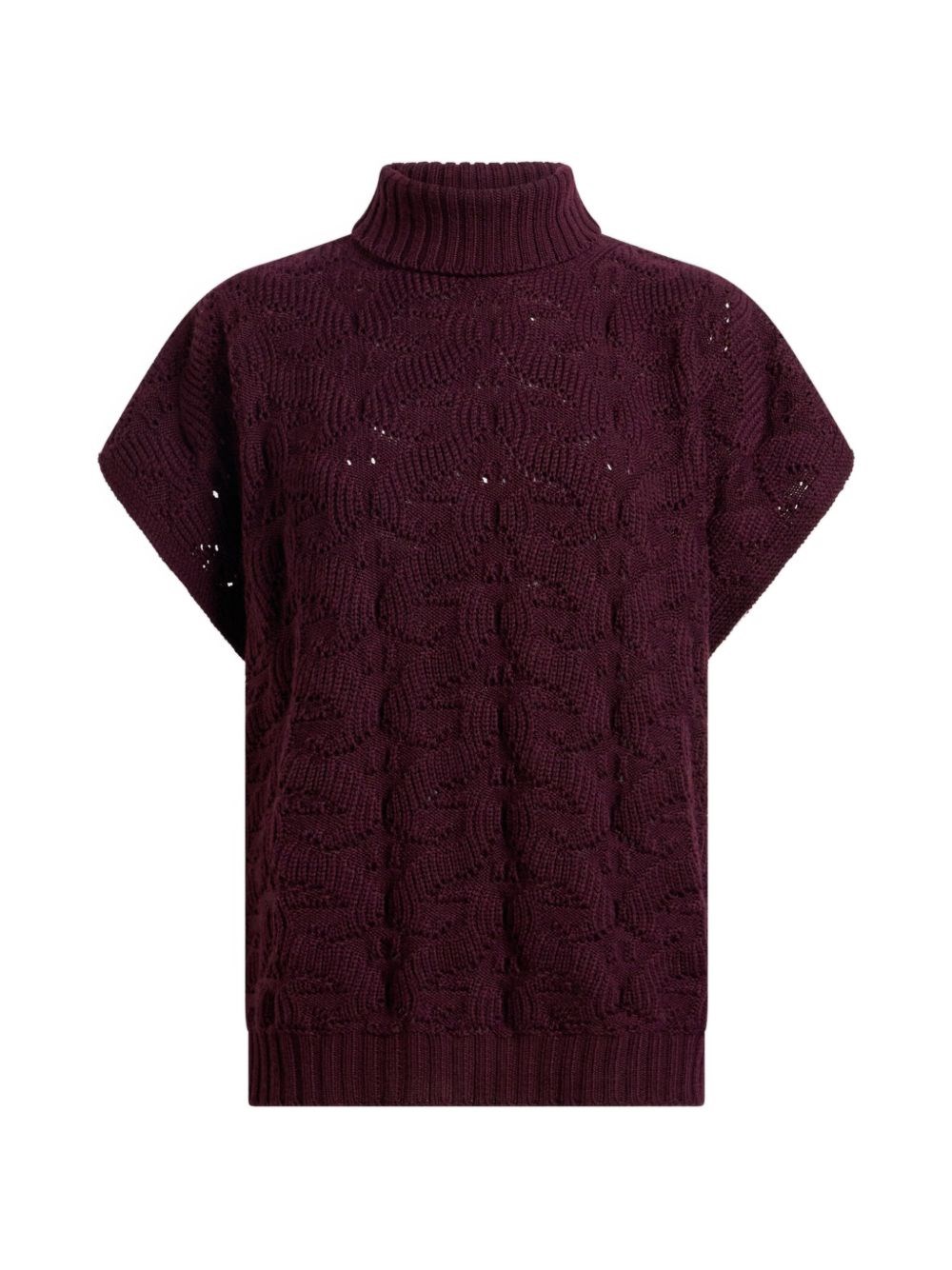 Etro Wool-Blend Turtleneck Jumper - Female - Turtlenecks - Red - S - Knitwear - Image 2