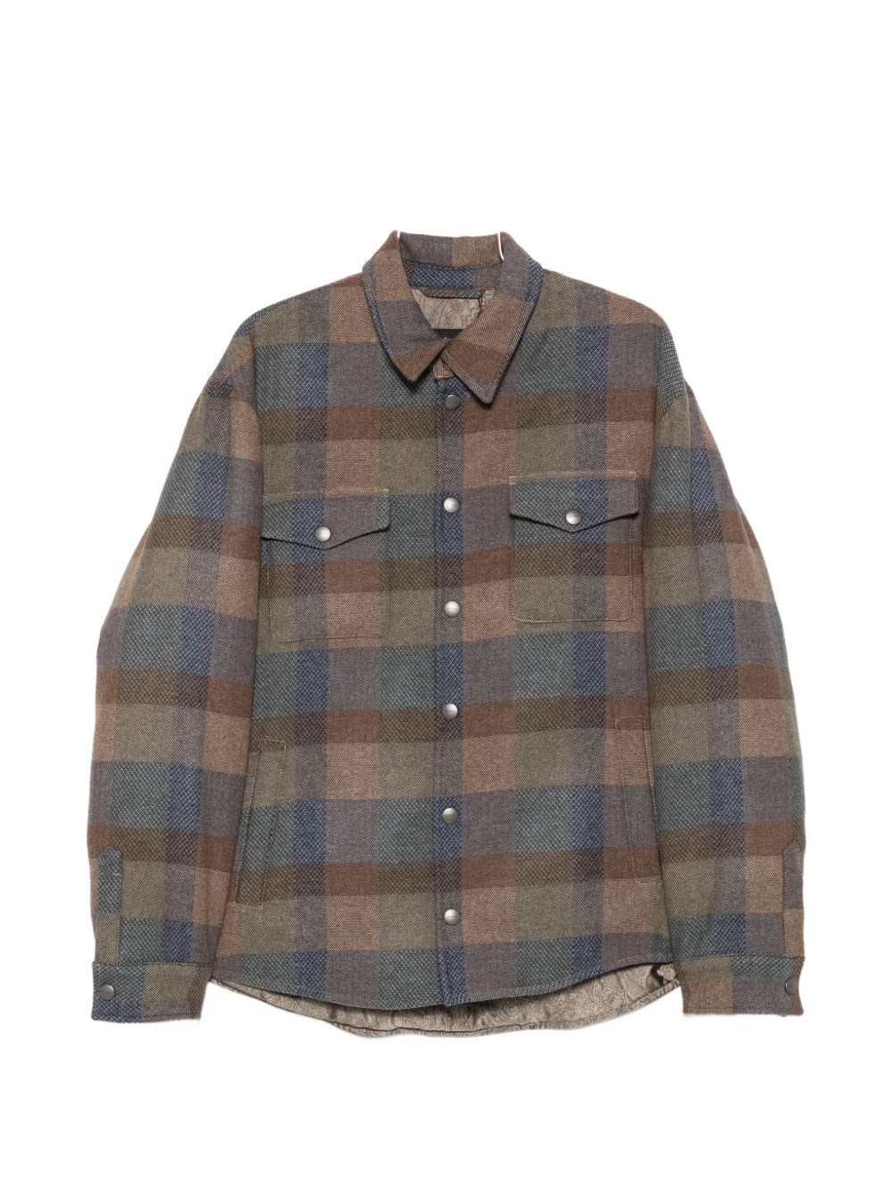 Etro Wool Checked Shirt