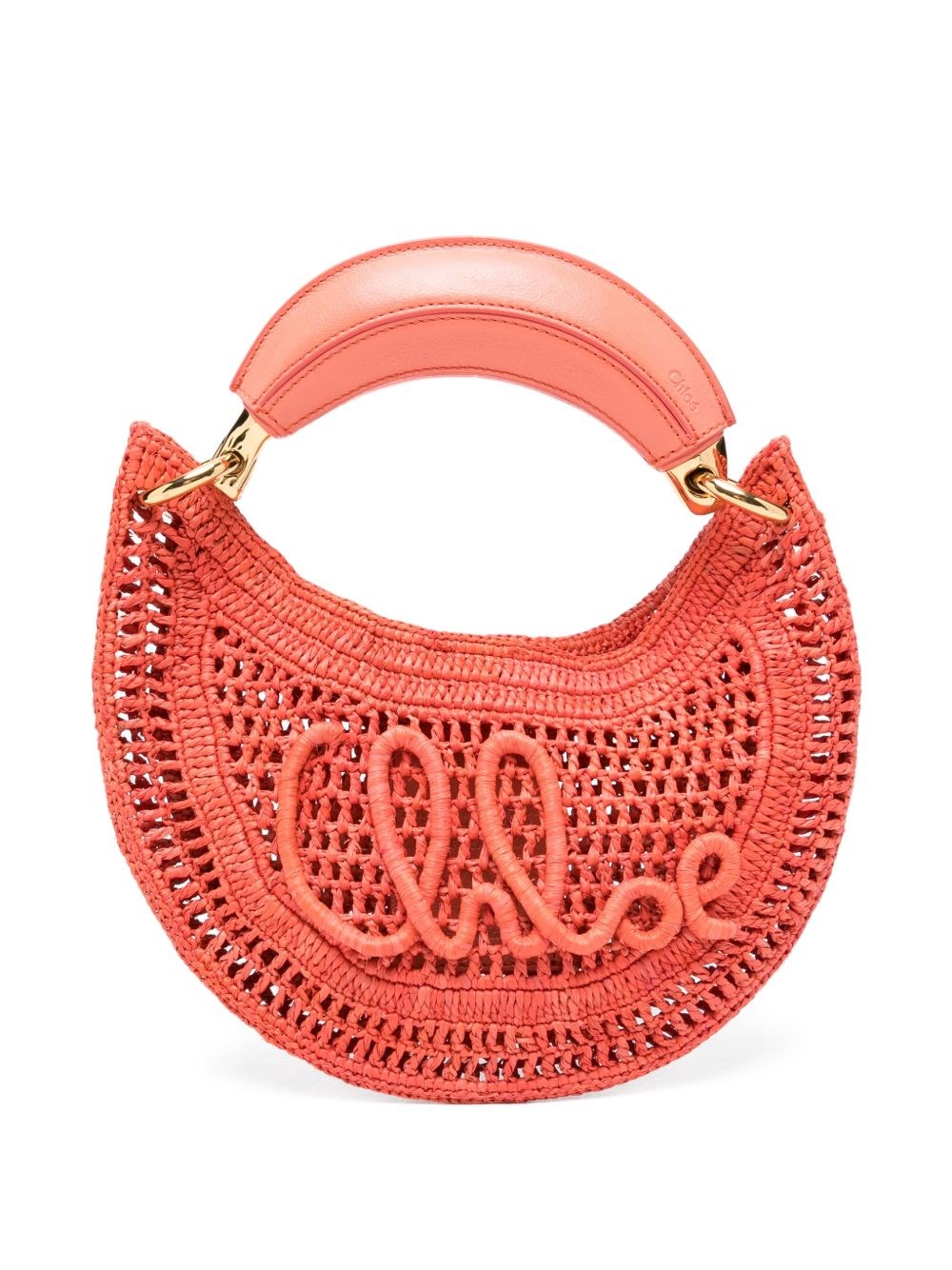 Chloé Summer Banana Rafia Mini Hobo Bag