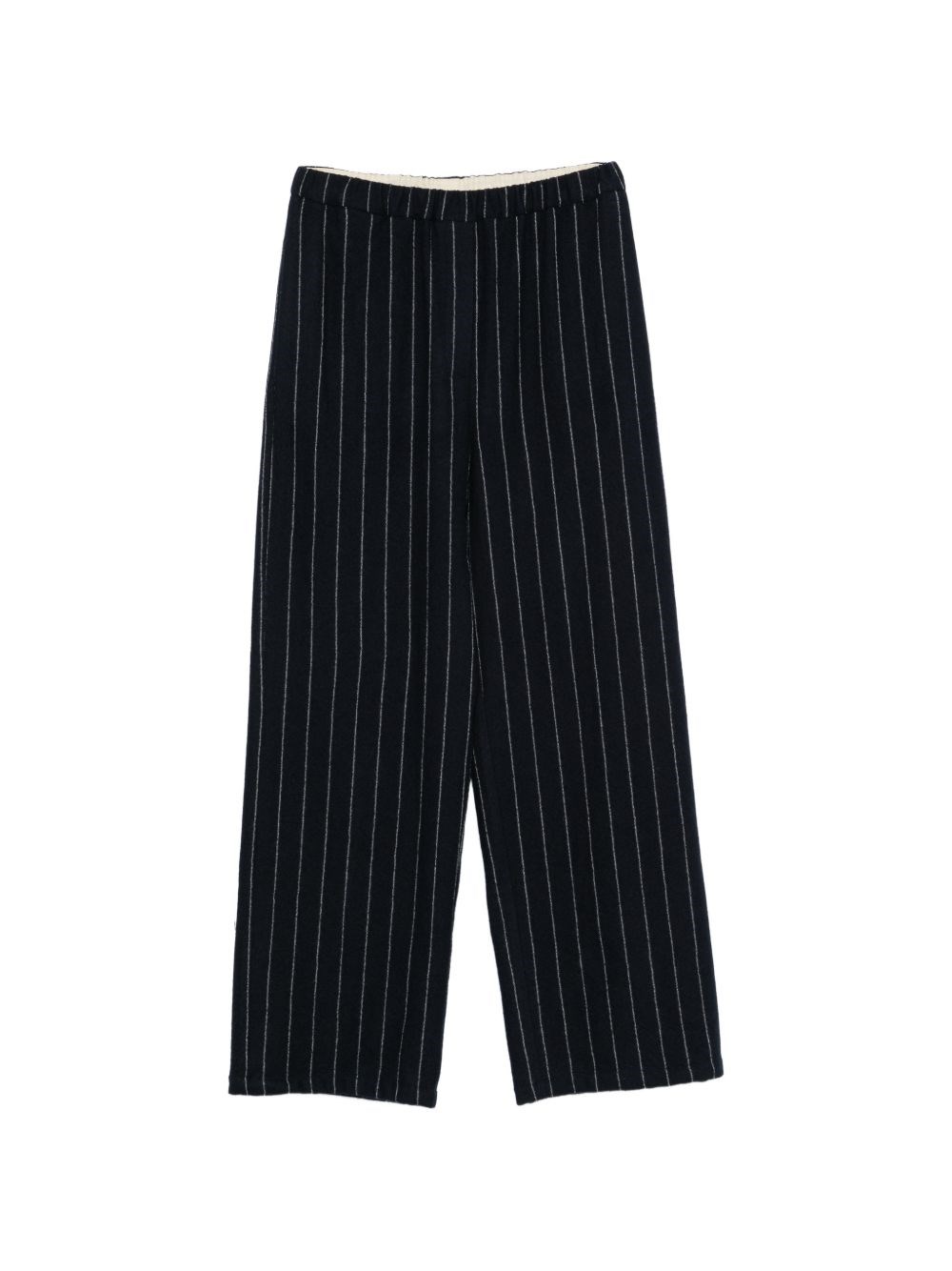 Alysi Wool Striped Wide-Leg Trousers