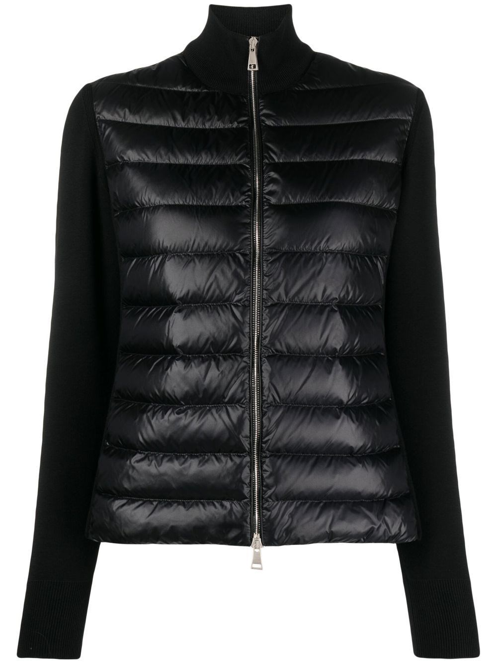 Moncler Wool And Nylon Padded Cardigan