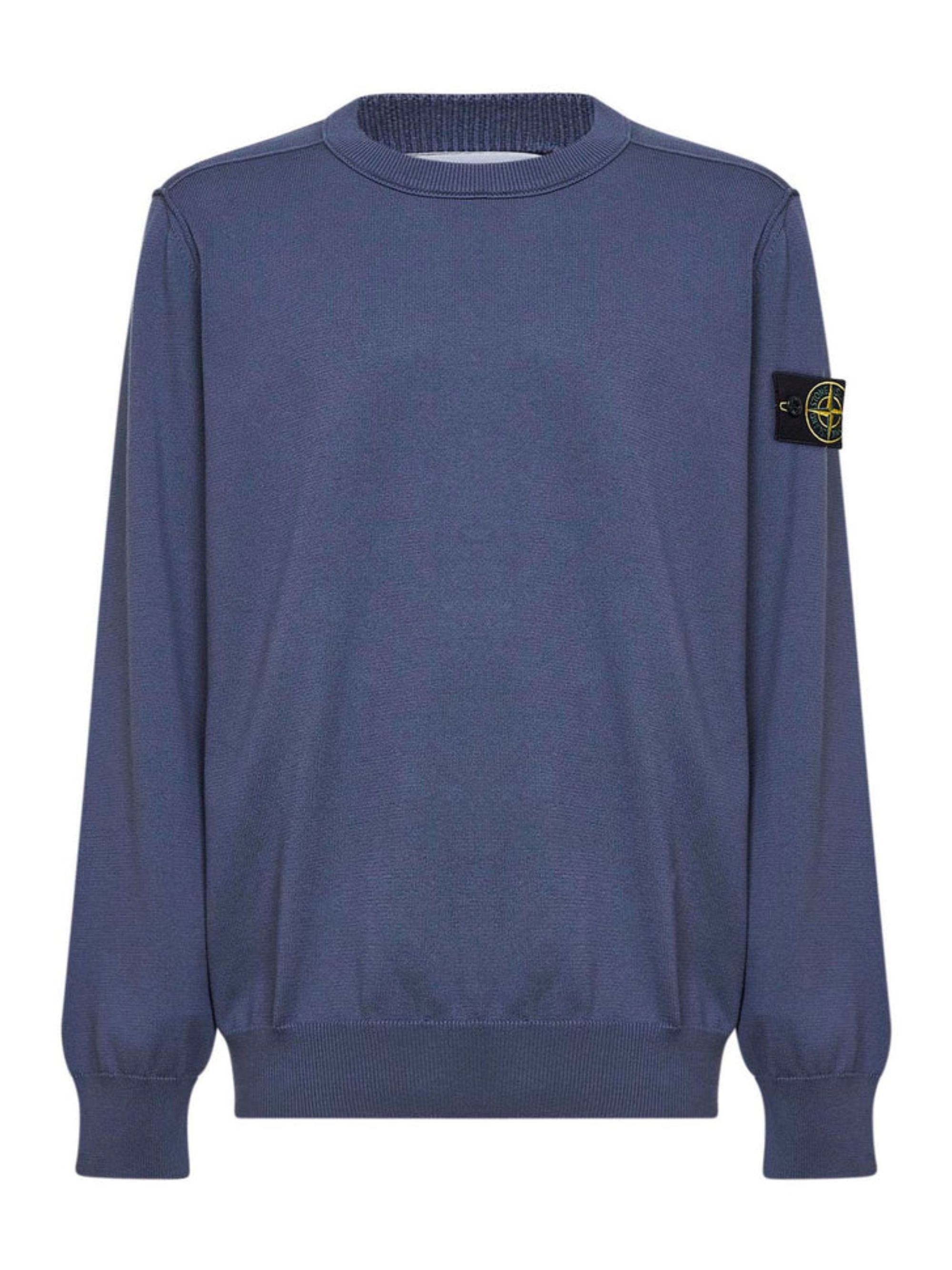 Stone Island Crew Neck Sweater With Logo
