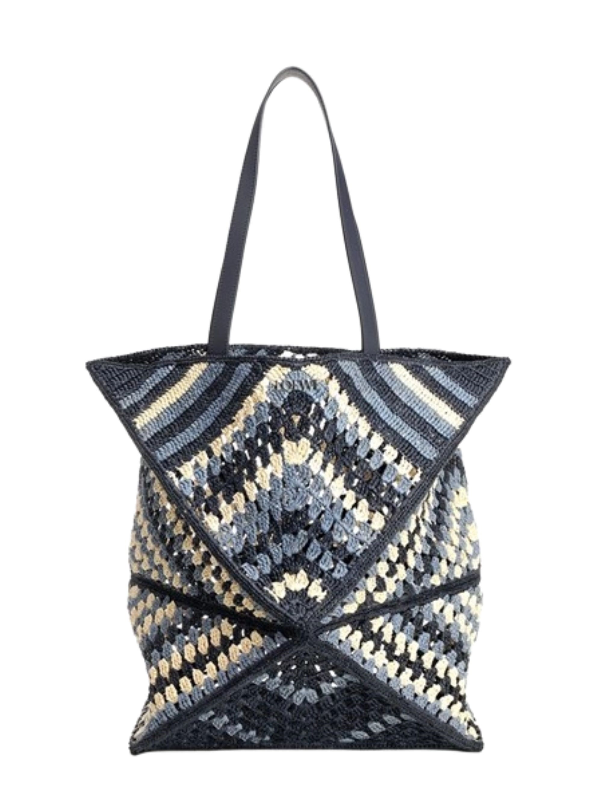 LOEWE PAULA'S IBIZA Puzzle Fold Xl Rafia Tote Bag　ロエベ PAULA'S IBIZA パズル フォールド XL ラフィア トートバッグ LOEWE