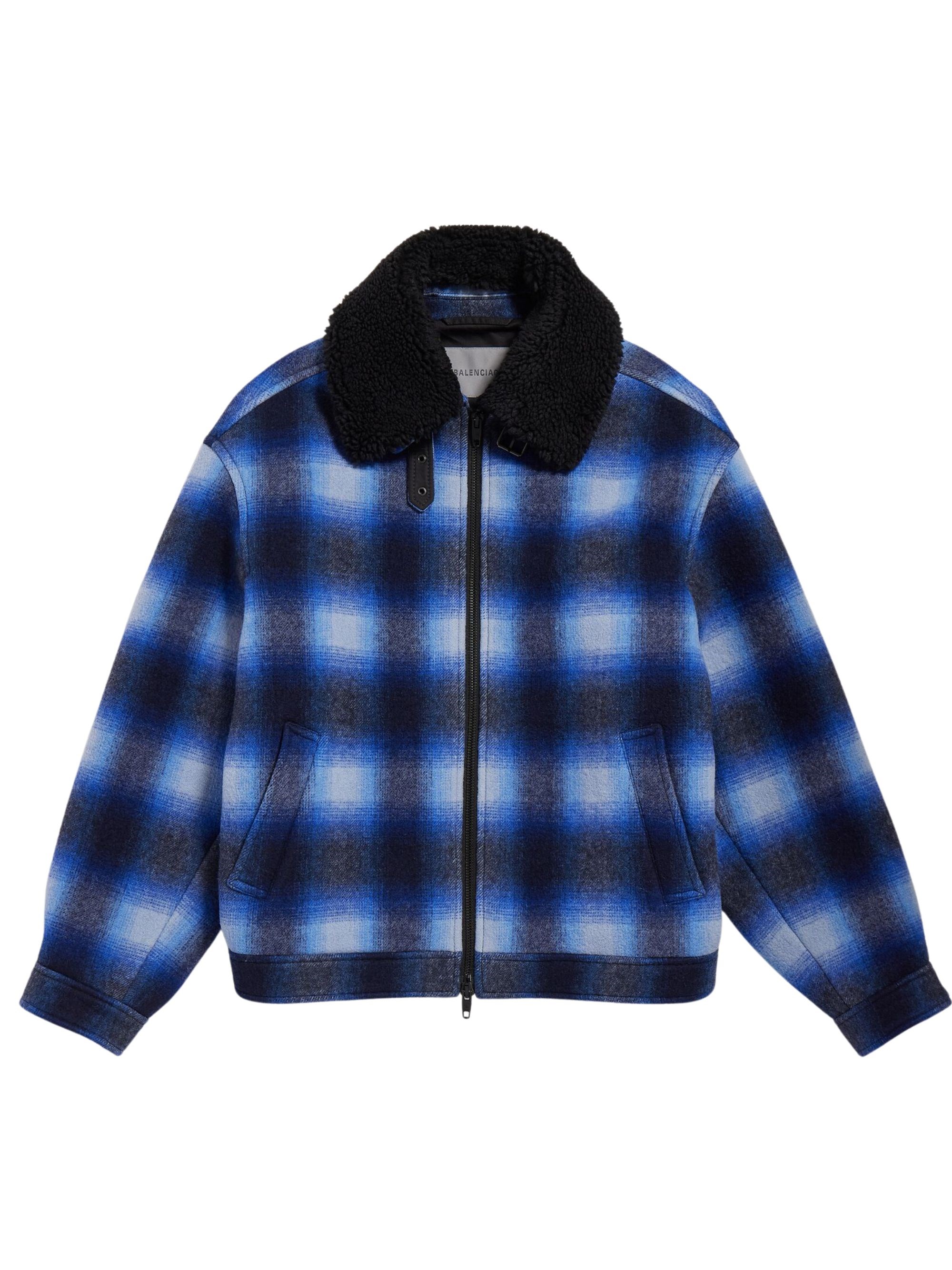 Balenciaga Flannel Bomber Jacket