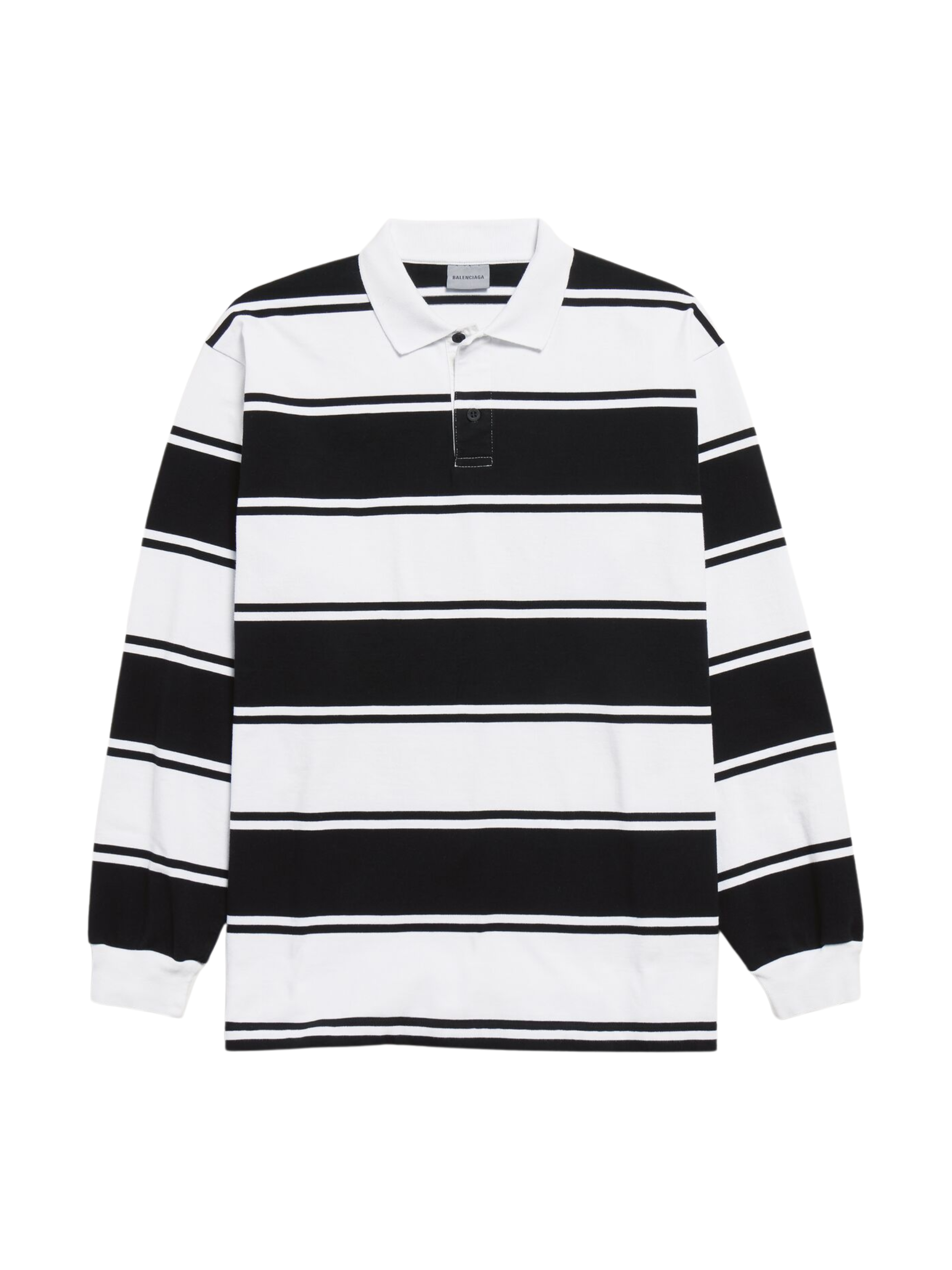 Balenciaga Striped Polo Shirt