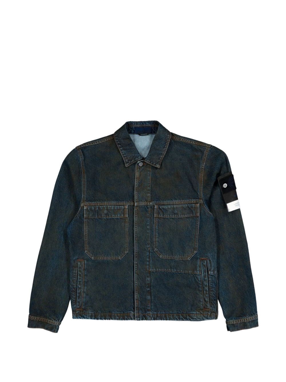 Stone Island Denim Cotton Jacket