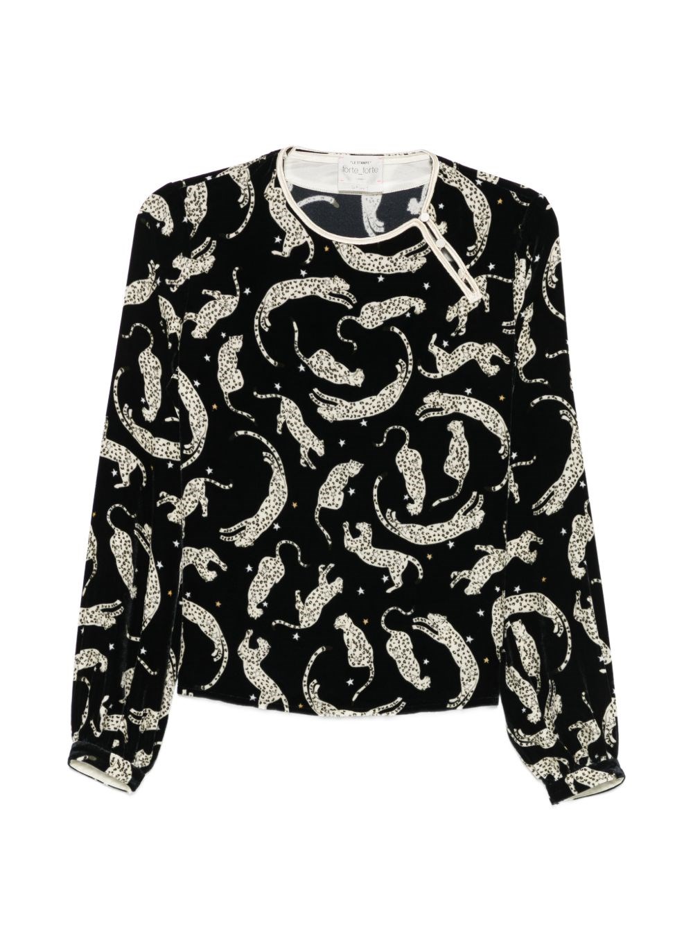 Forte Forte Printed Velvet Blouse