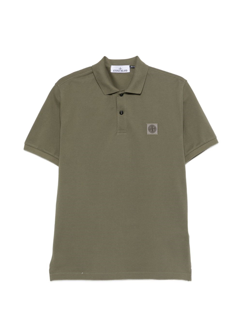 Stone Island Logo Cotton Polo Shirt