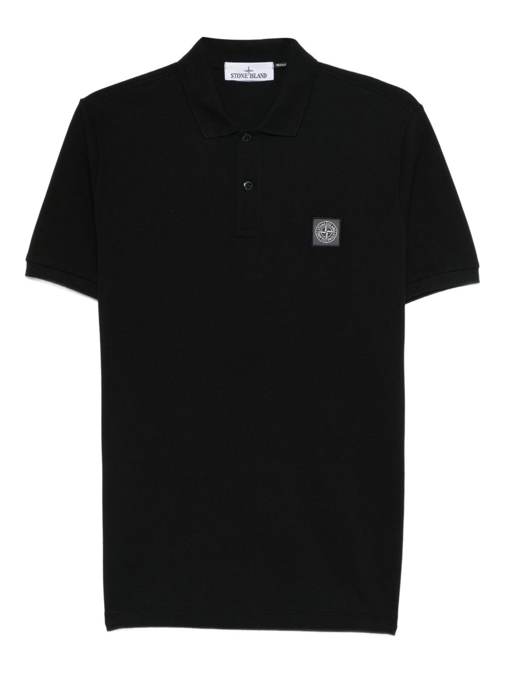 Stone Island Logo Cotton Polo Shirt