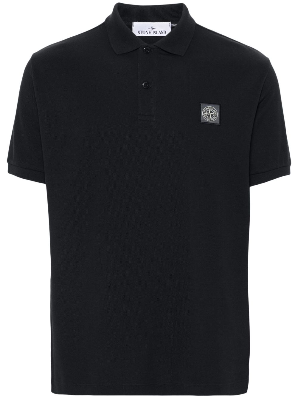 Stone Island Logo Cotton Polo Shirt