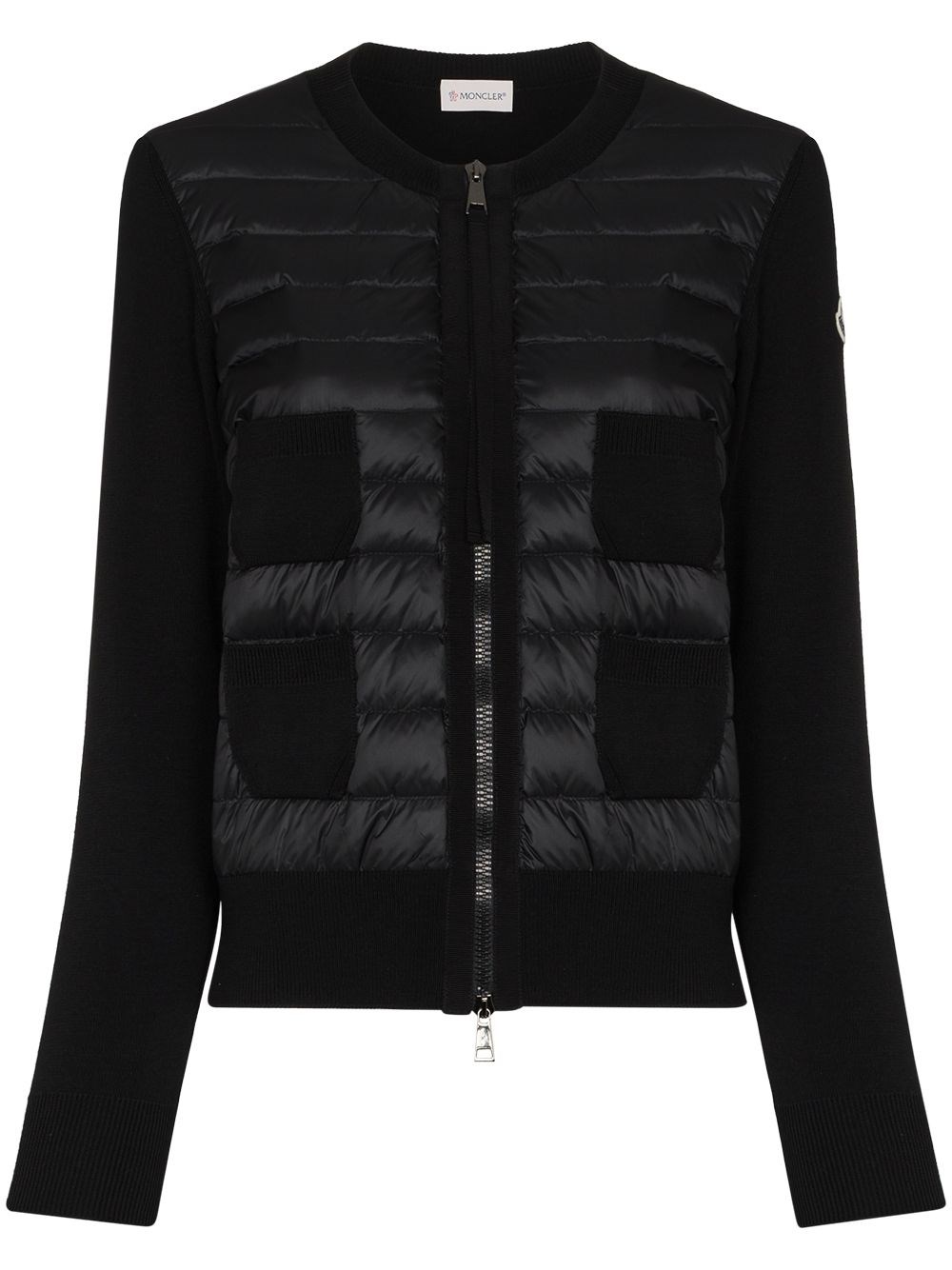 Moncler Wool And Nylon Padded Cardigan