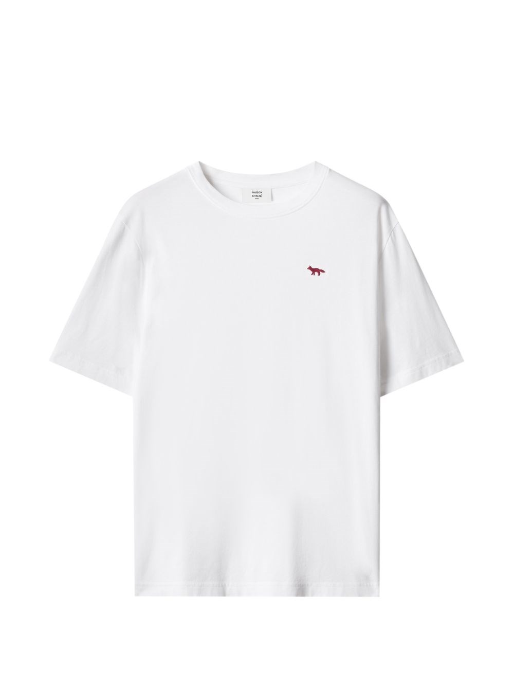 MAISON KITSUNE' Red Profile Fox Cotton T-Shirt