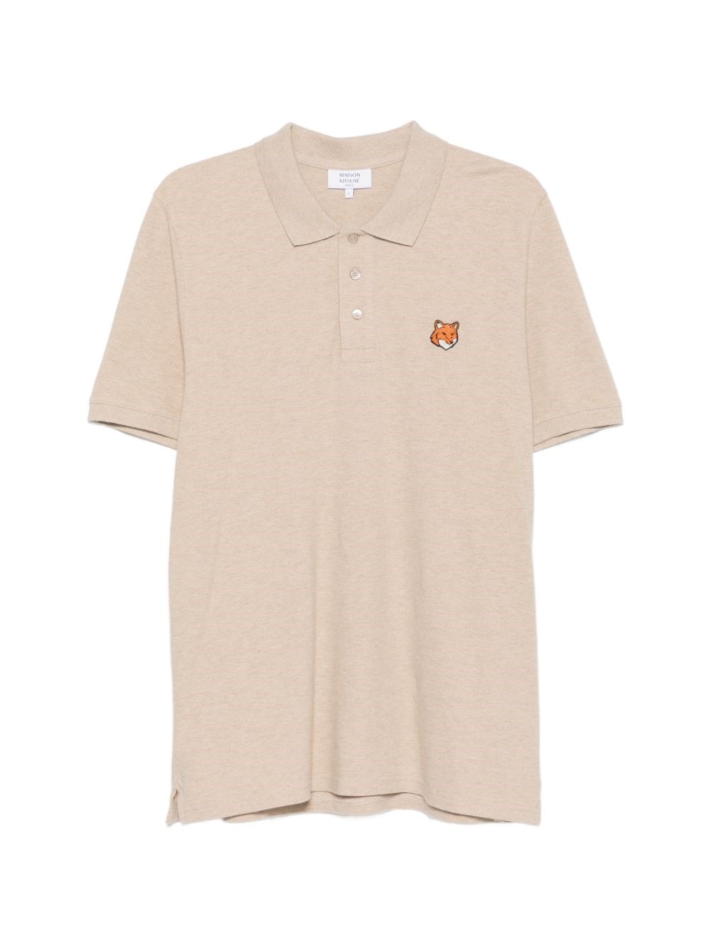 MAISON KITSUNE' Fox Head Cotton Polo Shirt