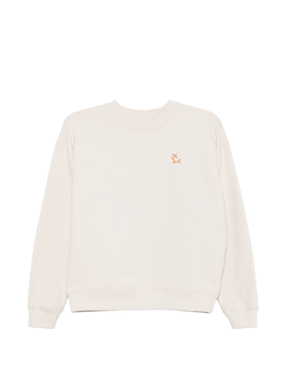 Maison Kitsune Chillax Fox Comfort Sweatshirt — Beige