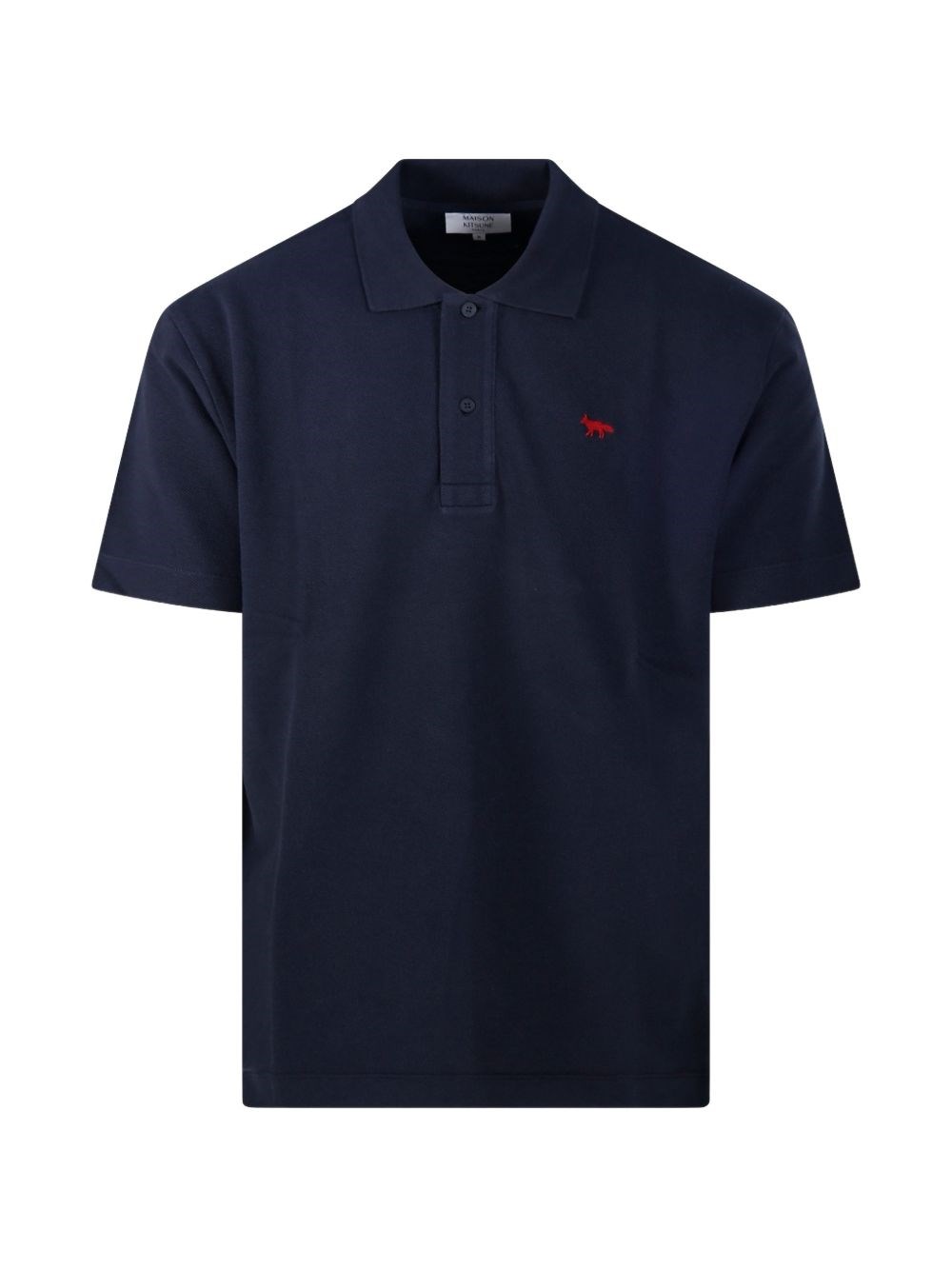 MAISON KITSUNE' Profile Fox Cotton Polo Shirt