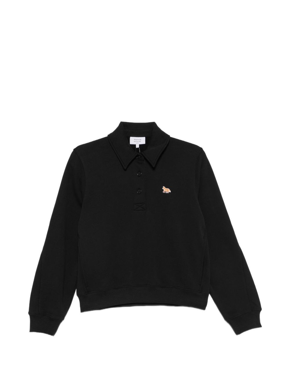 MAISON KITSUNE' Baby Fox Cotton Polo Sweatshirt