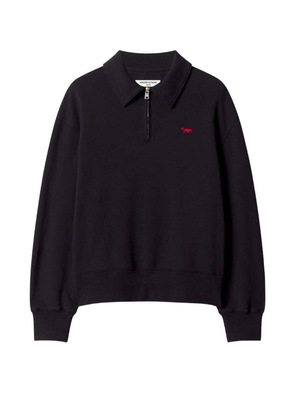 Maison Kitsuné Organic Cotton Sweatshirt — Black