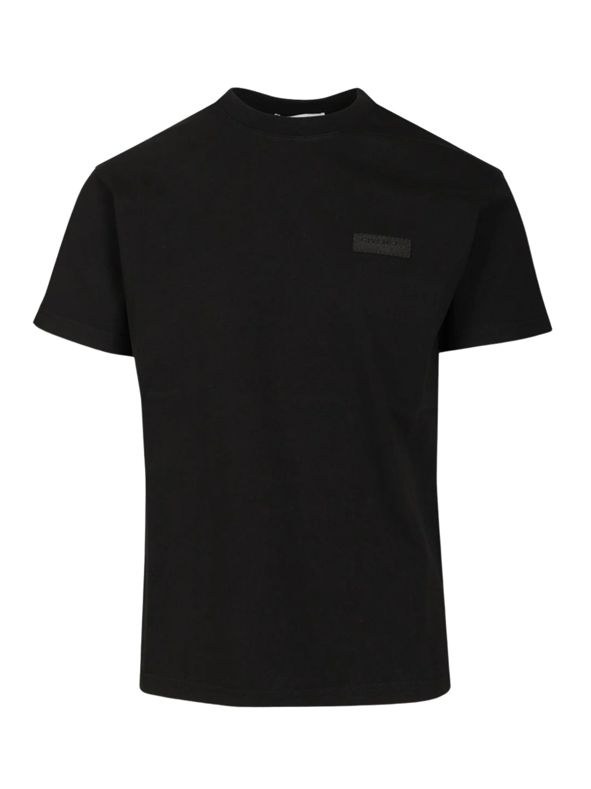 Givenchy Logo-Patch Cotton T-Shirt — Black