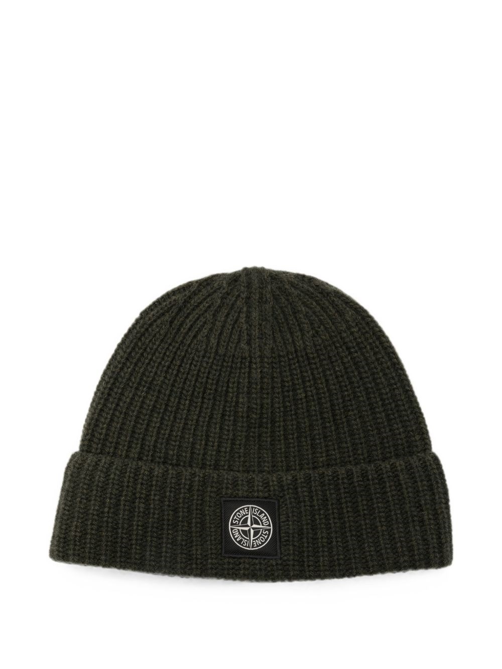 Stone Island Logo Wool Beanie