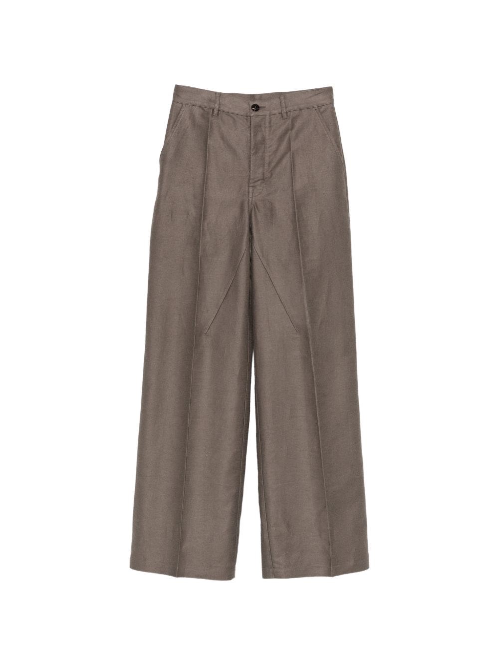 Rick Owens Cotton Blend Wide-Leg Trousers