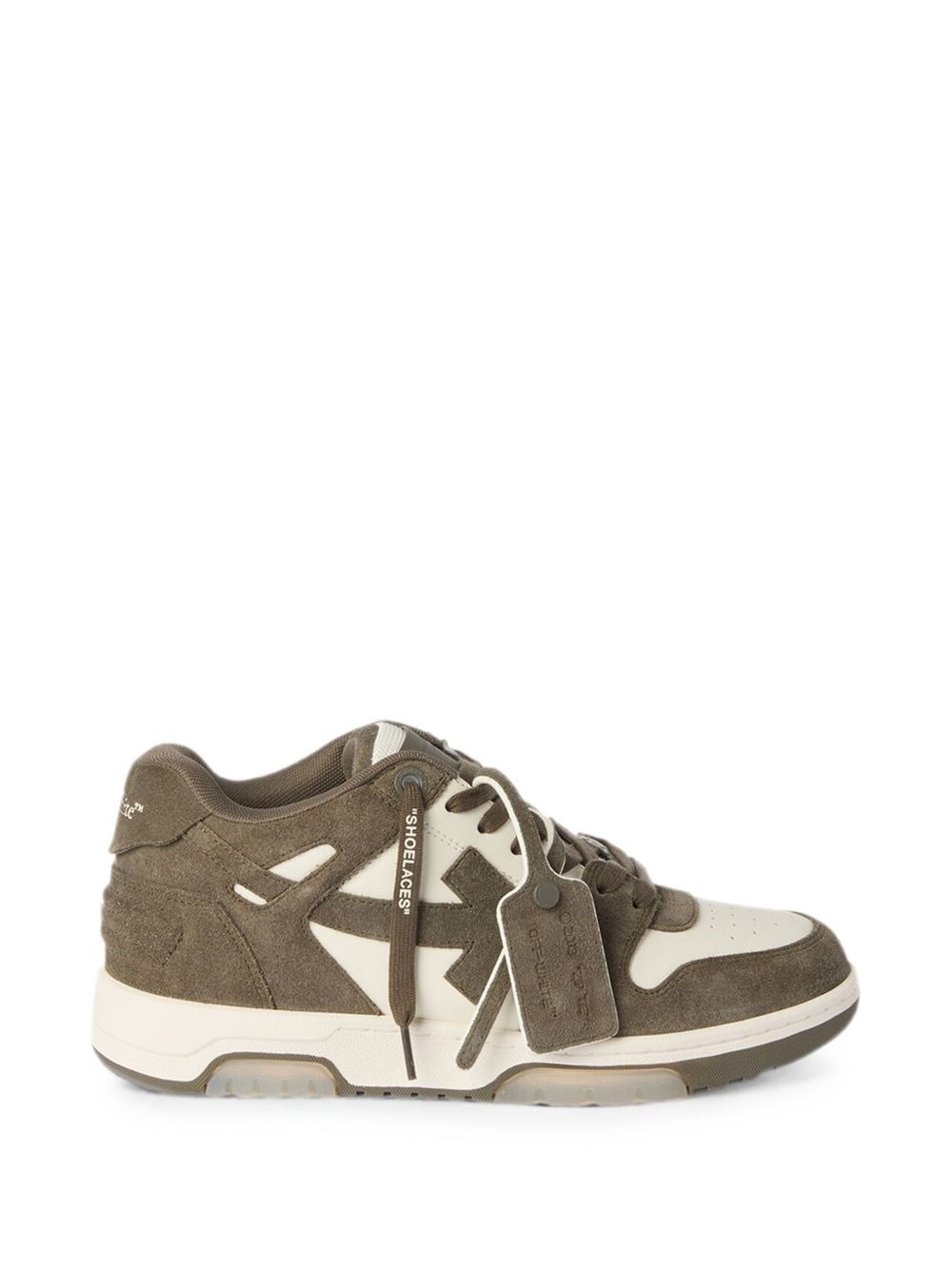 Off White Sneakers In Pelle Out Of Office