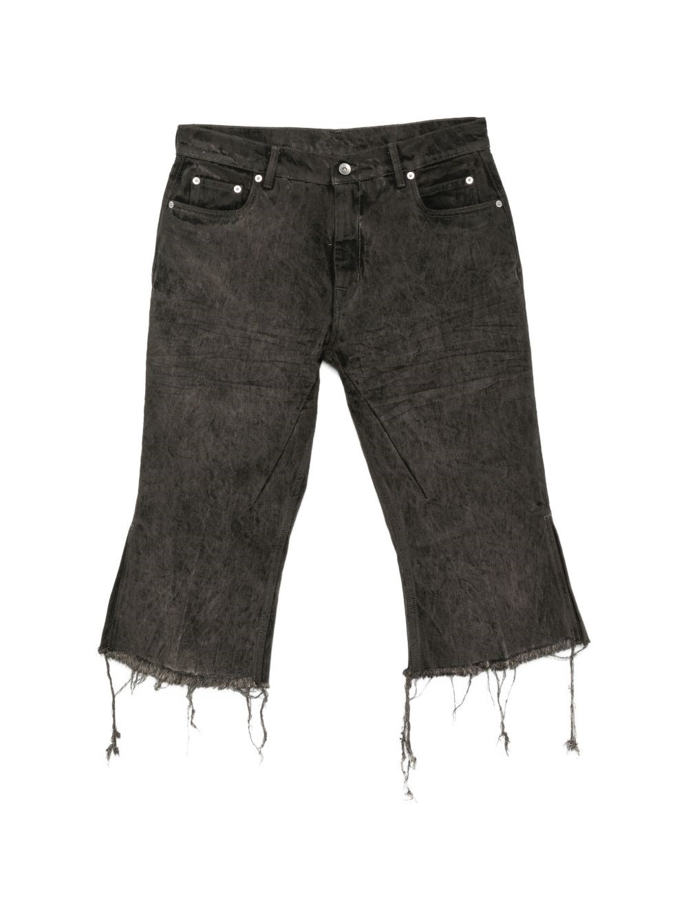 Rick Owens Denim Slim Bermuda Shorts