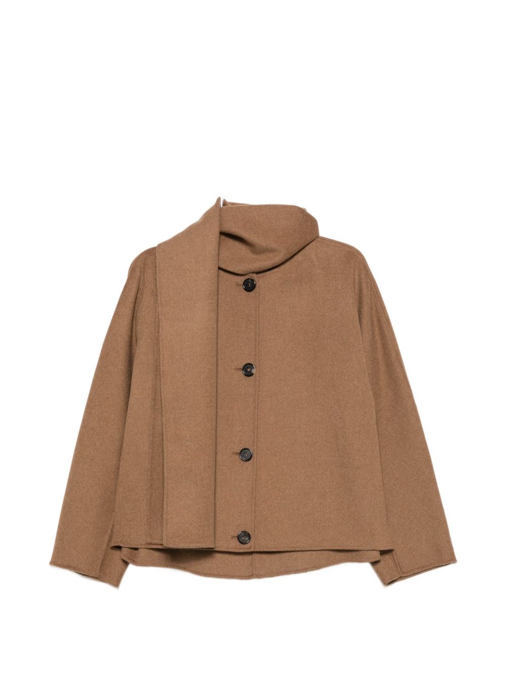 S Max Mara Kate Button-fastening Jacket In Brown