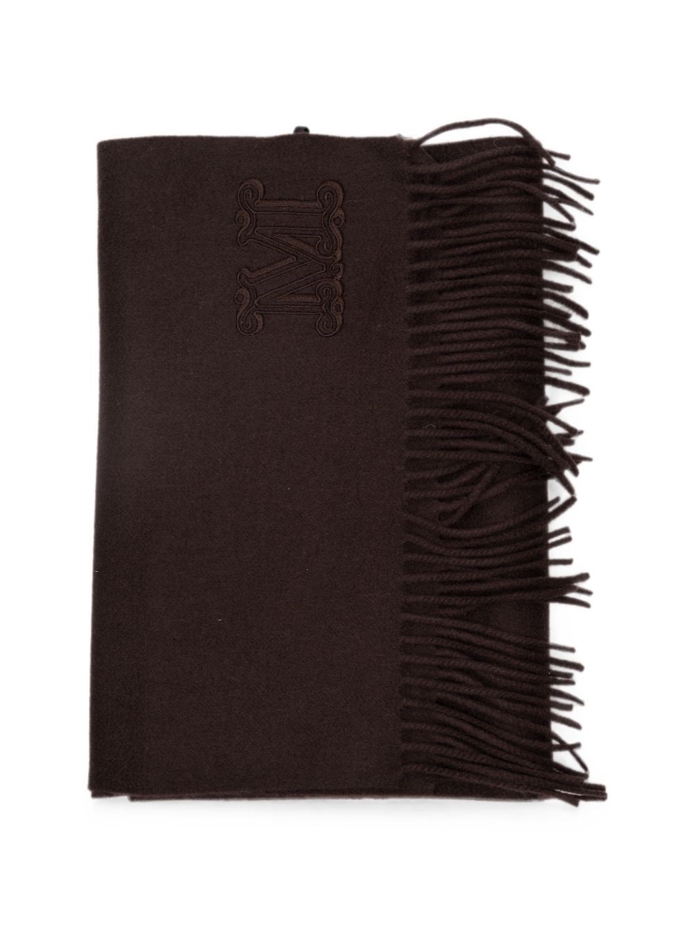 Max Mara Cashmere Stole With Monogram Embroidery