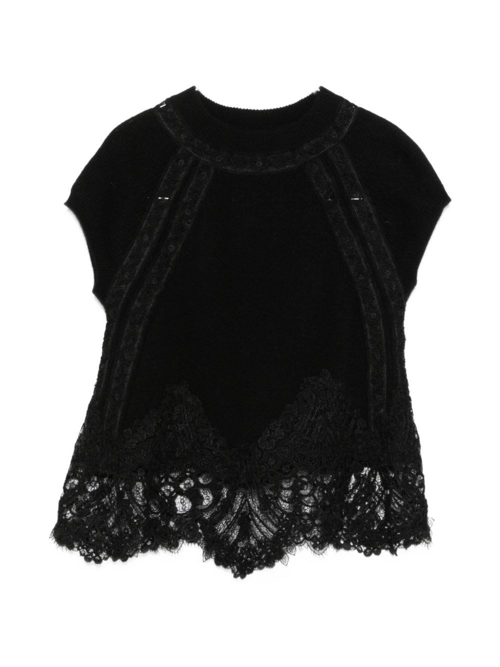 Ermanno Scervino Cashmere Lace Top Ermanno Scervino Cashmere Lace Top
