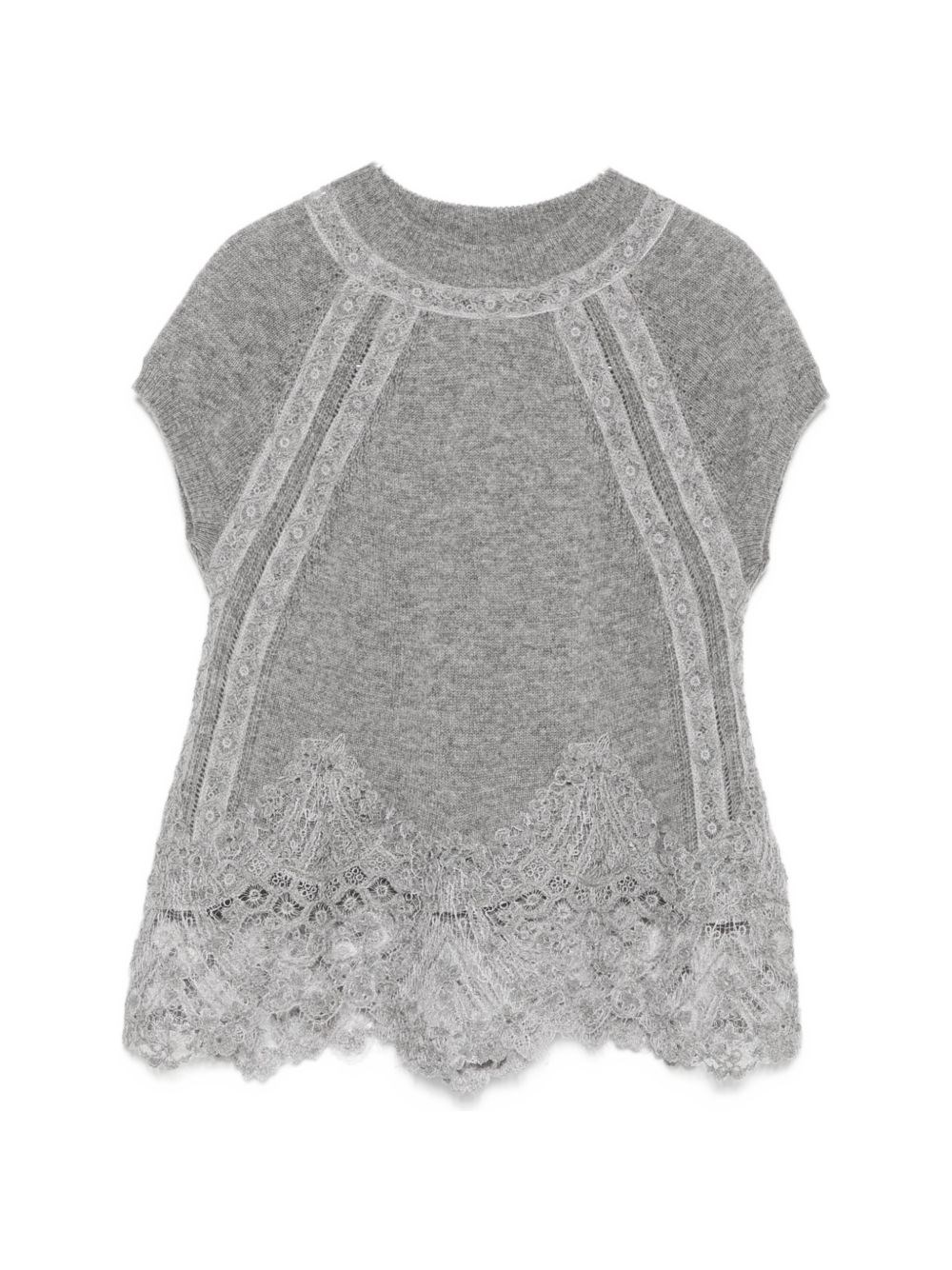 Ermanno Scervino Cashmere Lace Top Ermanno Scervino Cashmere Lace Top