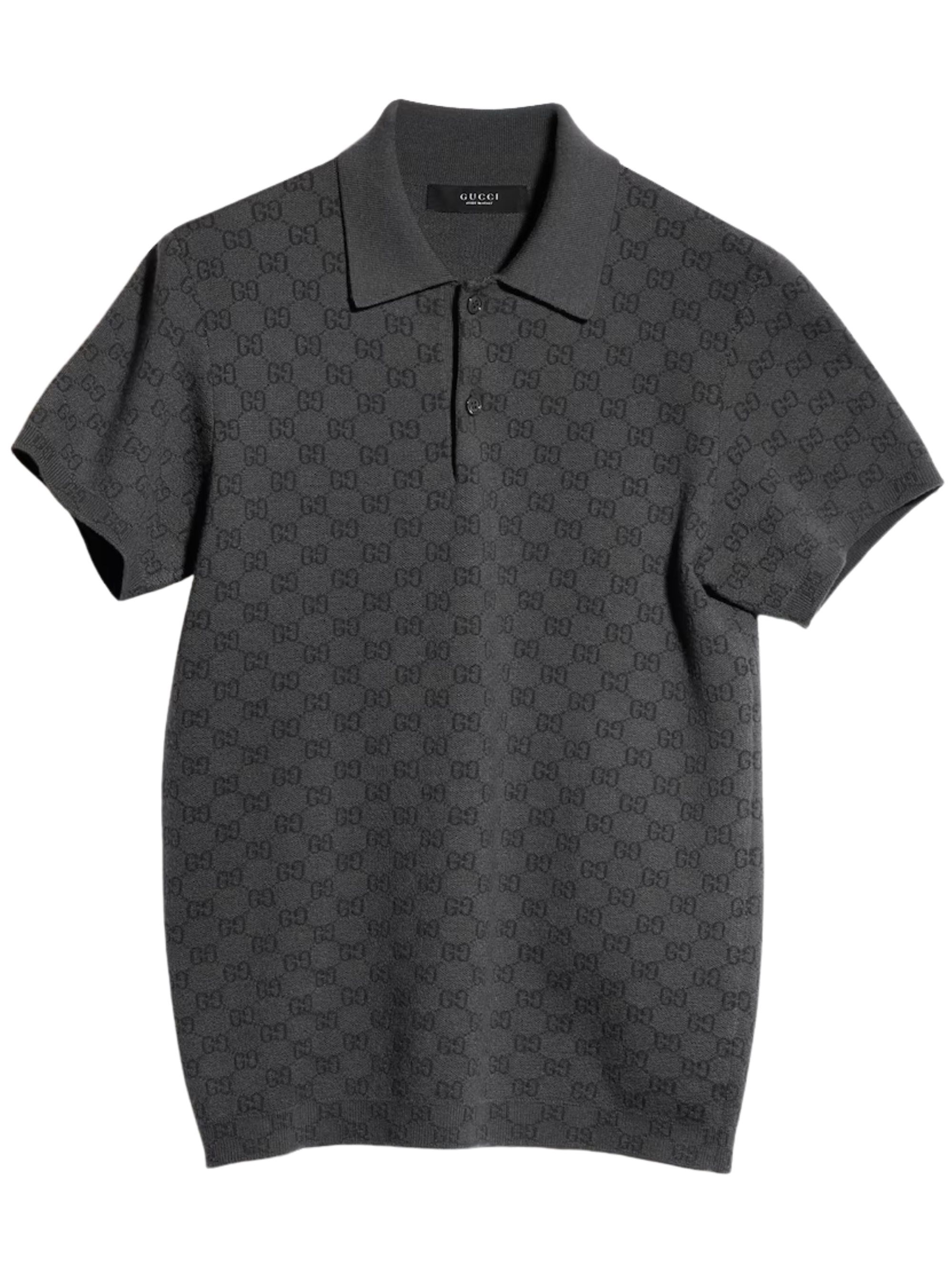 Gucci Wool And Silk Polo Shirt